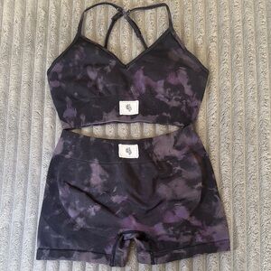 Darc SHE  Sport Black and Purple Sports Bra